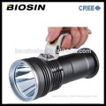 Top grade aluminum alloy waterproof Cree XM-L T6 rechargeable police led torch light